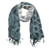 Grey Printed Viscose Scarf Grey Printed Viscose Scarf