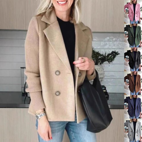 Double Breasted Lapel Jacket