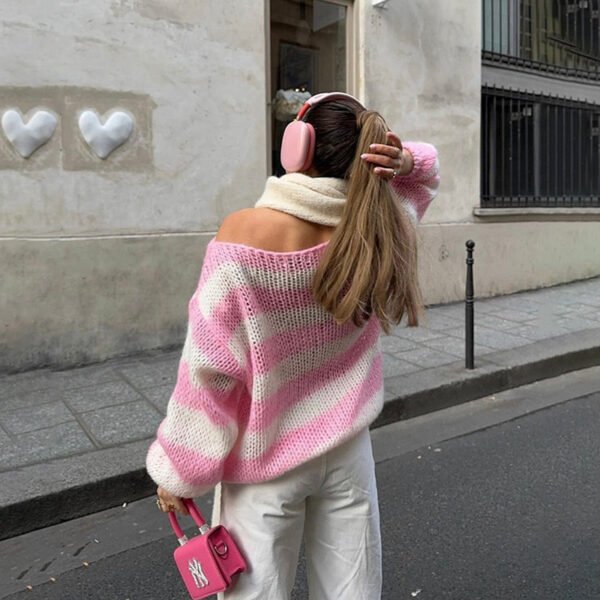 Loose Striped Pullover