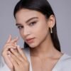 Moissanite Pendant Necklace Set Moissanite Pendant Necklace Set