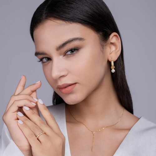 Moissanite Pendant Necklace Set