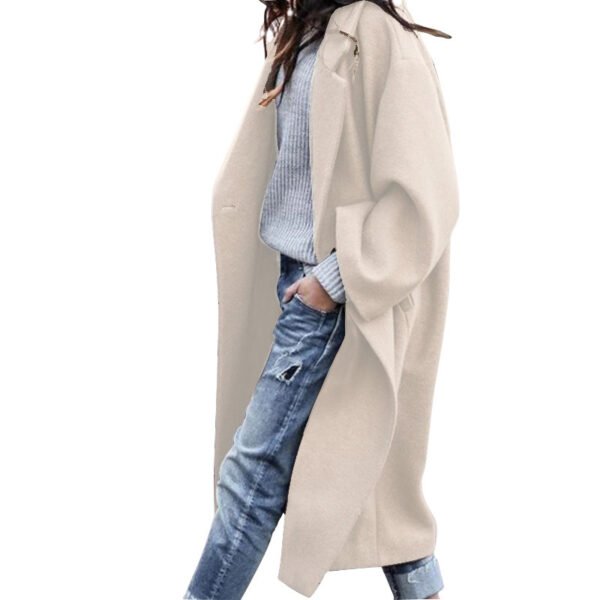 Solid Casual Long Jacket Solid Casual Long Jacket