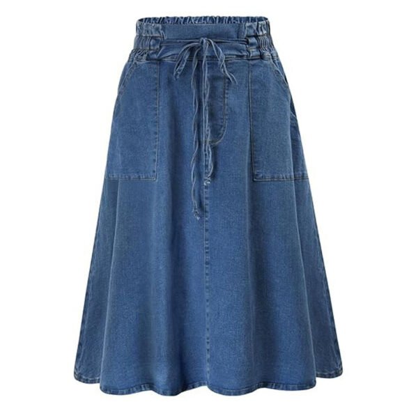 Slip-in Denim Skirt