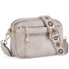 Triple-Zipper Crossbody Bag