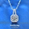 Moissanite Sterling Silver Necklace