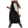 Solid Color Sleeveless Down Jacket