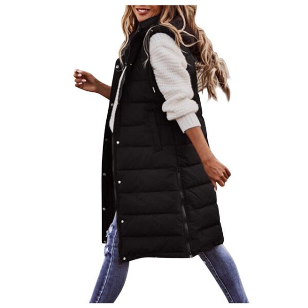 Solid Color Sleeveless Down Jacket