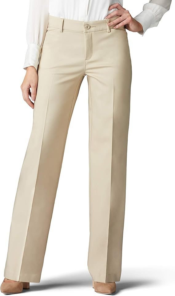 High Waist Elastic Straight Pants