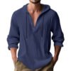 Hooded Cotton Linen Shirt