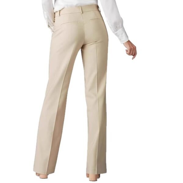 High Waist Elastic Straight Pants