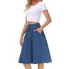 Slip-in Denim Skirt