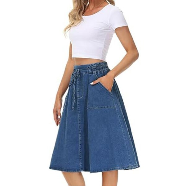 Slip-in Denim Skirt