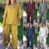 Cotton And Linen Trousers