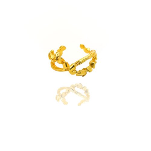 24k Gold Open Ring