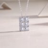 Round Moissanite Pendant Round Moissanite Pendant