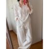 Linen-cotton White Set