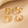 Golden MultiLayer Spiral Rings Golden MultiLayer Spiral Rings