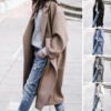 Solid Casual Long Jacket Solid Casual Long Jacket