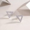 Platinum-Plated Moissanite Studs