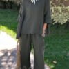 Cotton And Linen Trousers