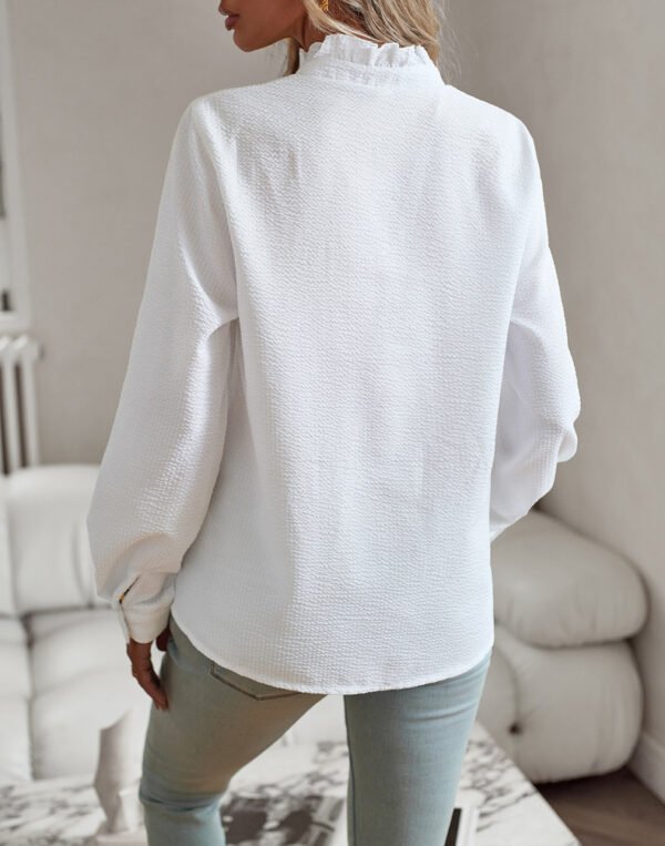 5911a004-f182-4dac-9dd3-c2df3b91187d Striped Ruffle Blouse