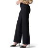 High Waist Elastic Straight Pants