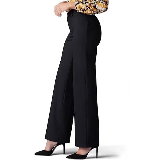 High Waist Elastic Straight Pants