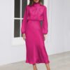 Satin Halterneck Dress