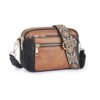 Triple-Zipper Crossbody Bag