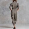 Long-sleeved Lapel Jumpsuit Long-sleeved Lapel Jumpsuit