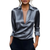 V-Neck Long Sleeve Blouse V-Neck Long Sleeve Blouse