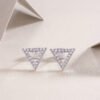 Platinum-Plated Moissanite Studs