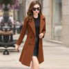 Knee-Length Tweed Coat