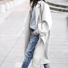 Solid Casual Long Jacket Solid Casual Long Jacket