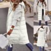 Solid Color Sleeveless Down Jacket