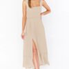 Temperament Suspender Split Dress