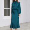 Satin Halterneck Dress