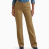 High Waist Elastic Straight Pants