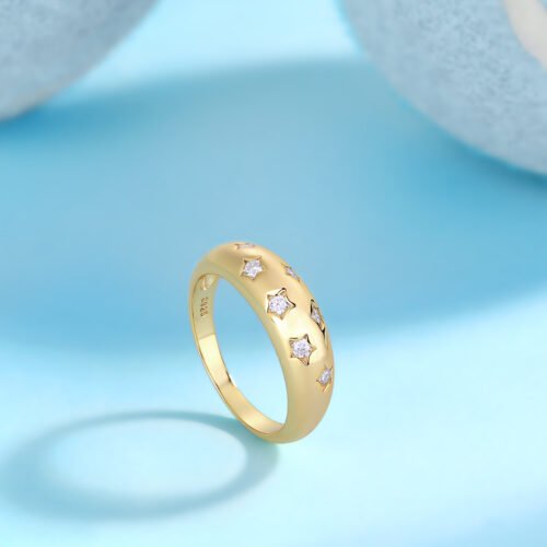 Silver Moissanite Rings