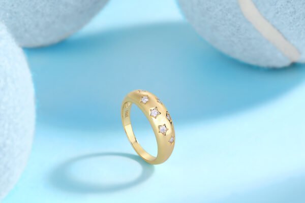 Silver Moissanite Rings