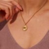 Minimalist Black Eyes Necklace