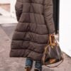 Solid Color Hooded Long Coat