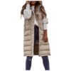 Solid Color Sleeveless Down Jacket