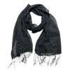 Black Printed Viscose Scarf Black Printed Viscose Scarf