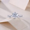 Large Diamond Moissanite Ring Large Diamond Moissanite Ring