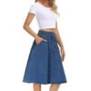Slip-in Denim Skirt
