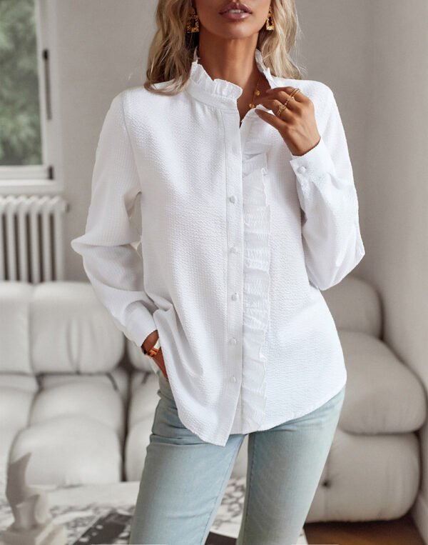 Striped Ruffle Blouse Striped Ruffle Blouse
