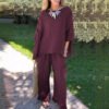 Cotton And Linen Trousers