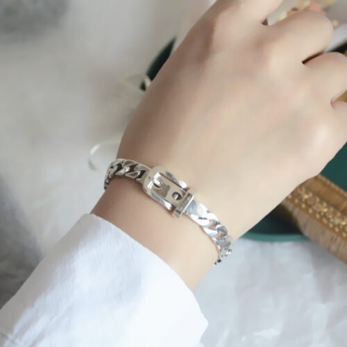 Sterling Silver Chain Belt Bracelet Sterling Silver Chain Belt Bracelet