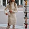 Turtleneck Knitted Dress